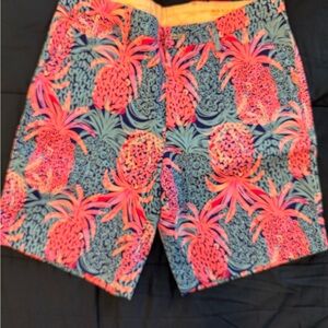 NWT Men’s Lilly Pulitzer Beaumont stretch, Borealis Blue & Vibrant Pink Design